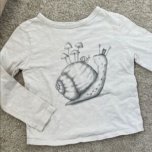 Long Sleeve Snail Mushroom Tee